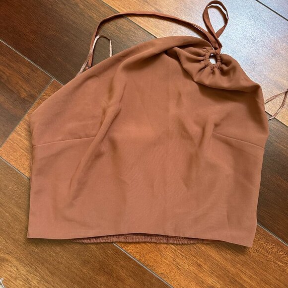 Abercrombie and Fitch Burnt Orange Crop Top Small - Picture 1 of 4